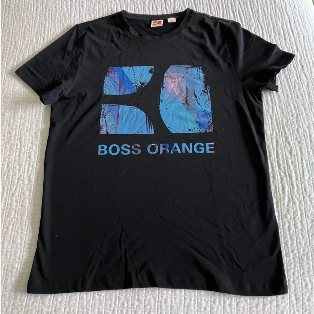NWOT Boss Orange black cotton tee w/logo graphic